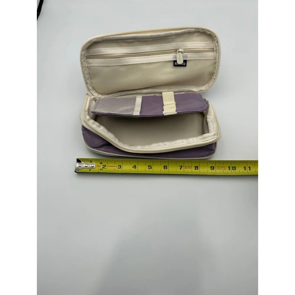 Angoo Special Pencil Case Purple Large Capacity Stationery Organizer Pouch